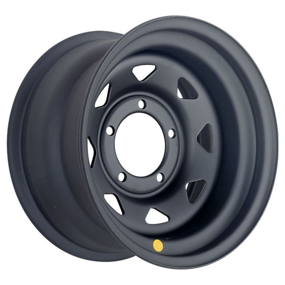 R16 5x139,7 7J ET0 D110 OFF-ROAD Wheels Диск усиленный УАЗ стальной Black (матовый) (треуг. мелкий)