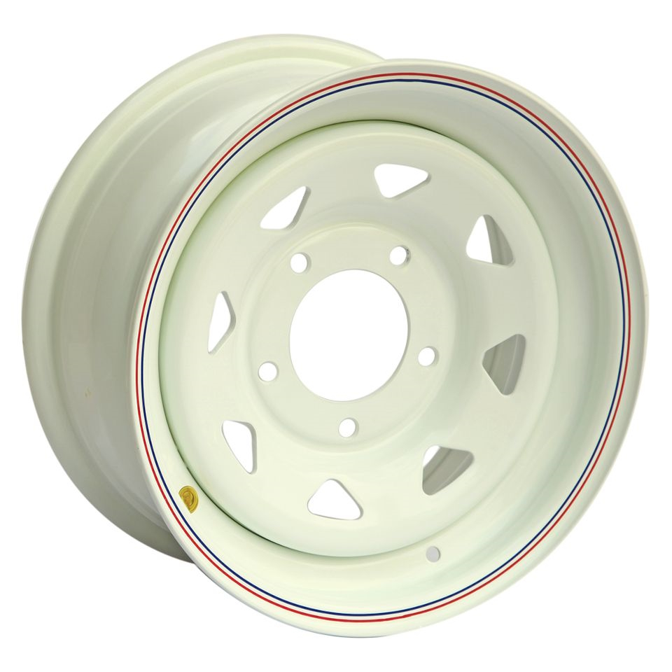 R16 5x139,7 7J ET0 D110 OFF-ROAD Wheels Диск усиленный УАЗ стальной White (треуг. мелкий)