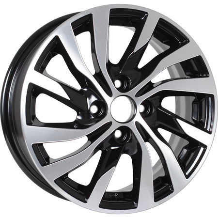 R15 4x100 6J ET50 D60,1 KDW KD1546 (15_Vesta) (КС882) Black Front Polished
