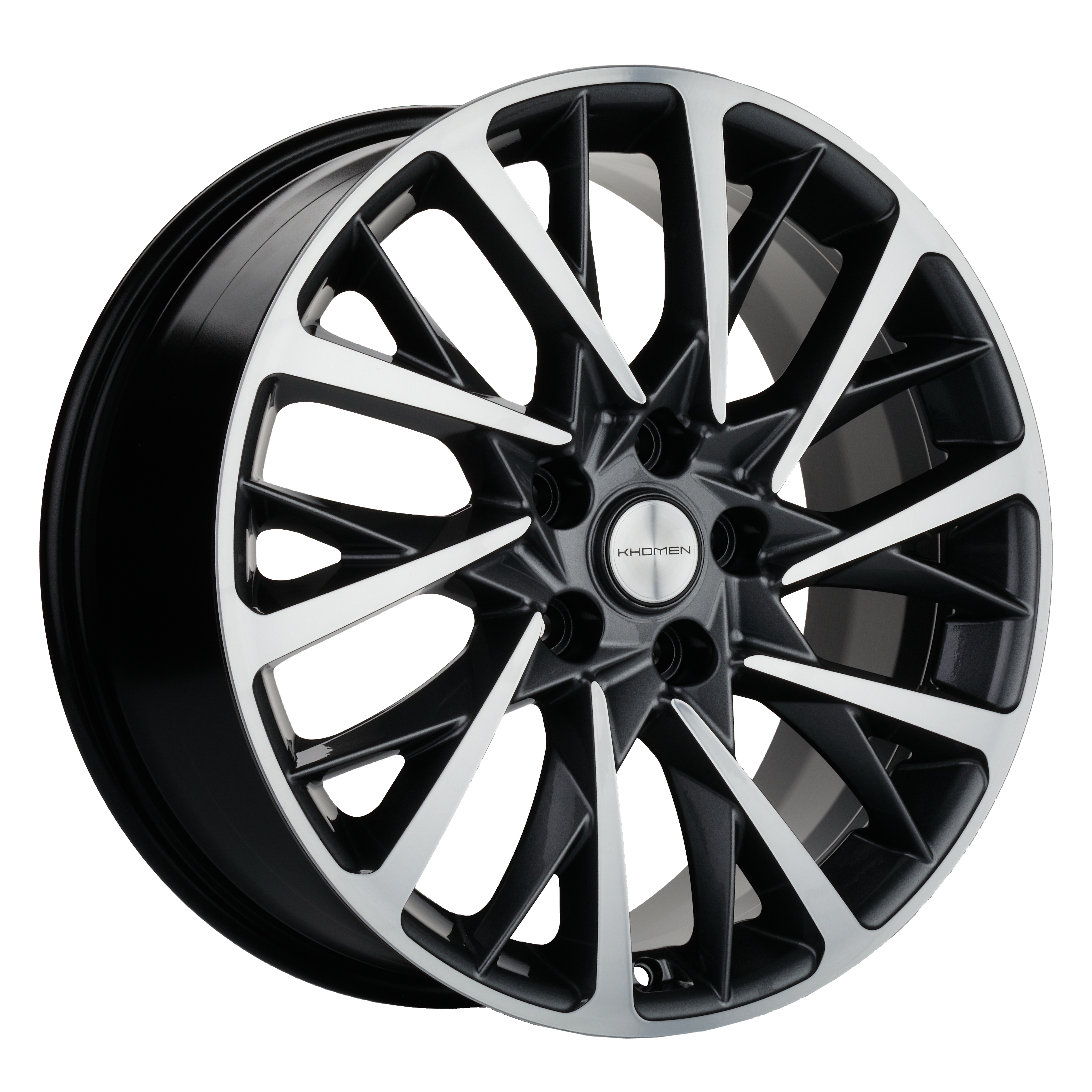 R18 5x112 7,5J ET39 D66,6 Khomen KHW1804 ( 18_ ZV Audi ) Gray-FP