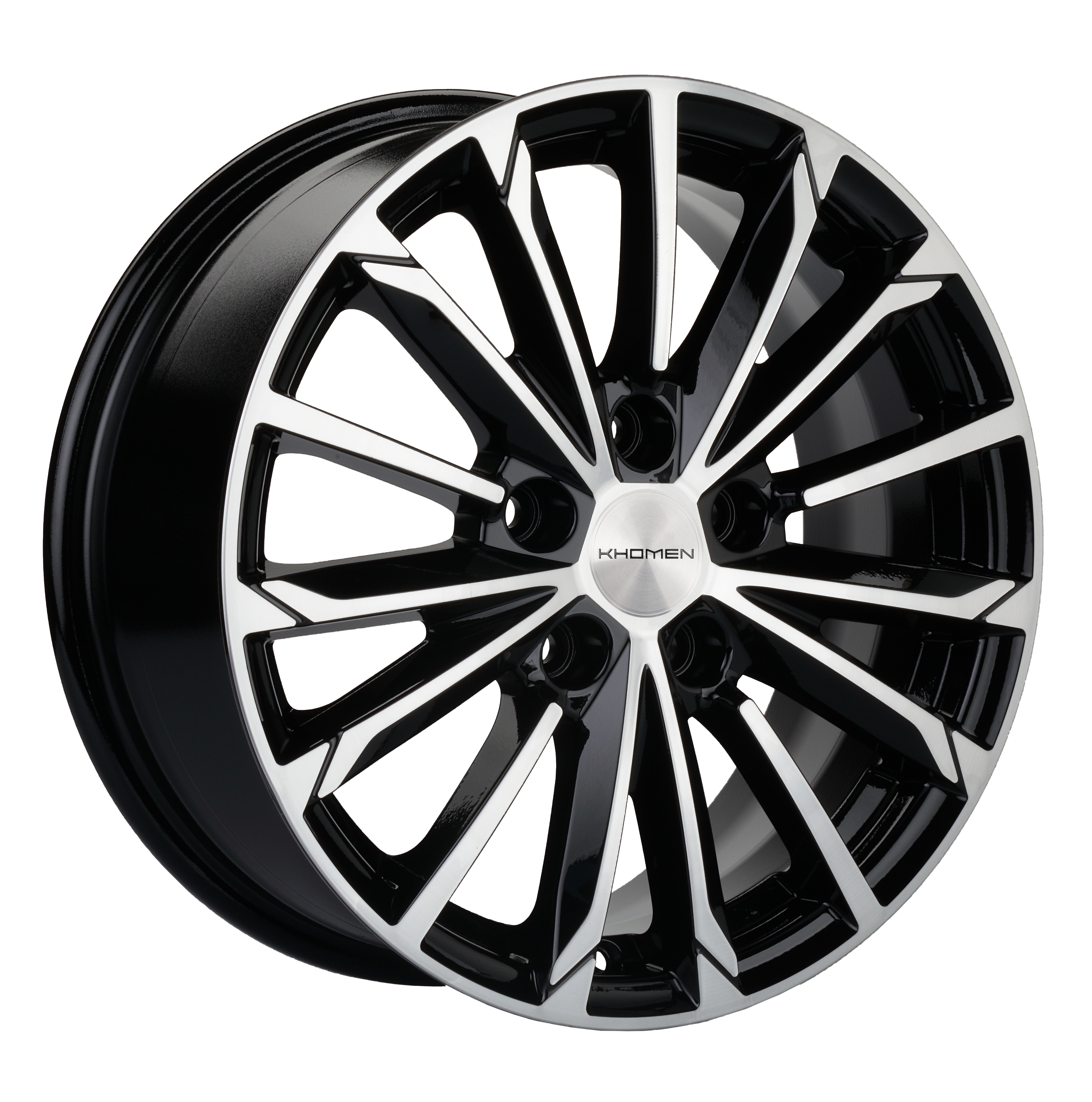 R16 5x110 6,5J ET45 D67,1 Khomen KHW1611 (ZV 16_DFM 580) Black-FP