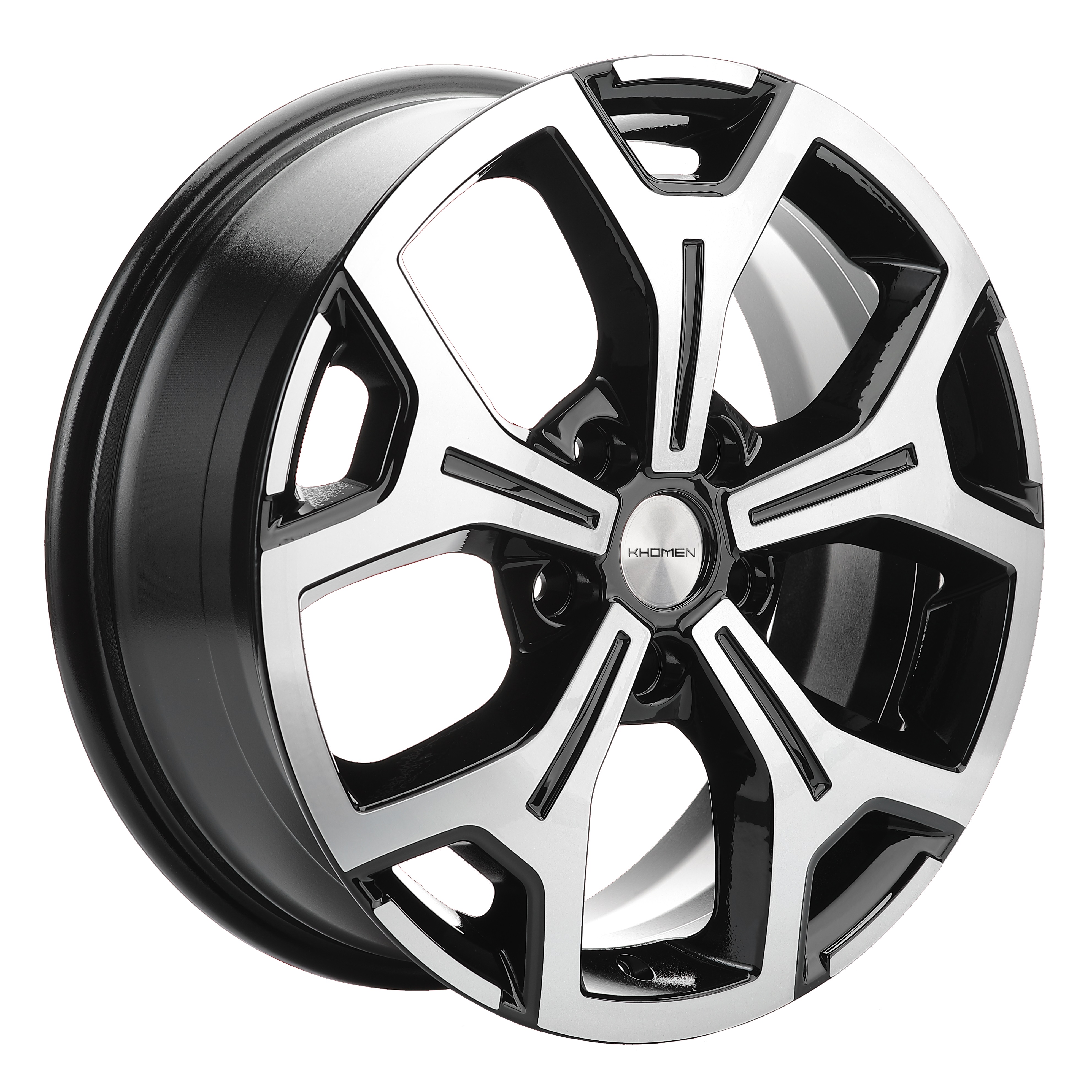 R17 5x108 6,5J ET33 D60,1 Khomen KHW1710 (ZV 17_Chery tigo 7pro) Black-FP