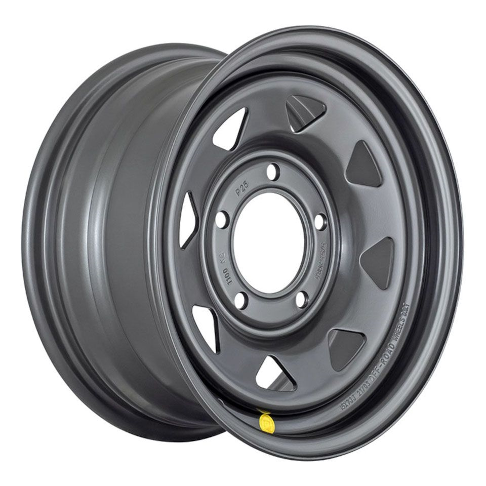 R15 5x139,7 6,5J ET30 D98,5 OFF-ROAD Wheels Диск усиленный ВАЗ НИВА стальной Black (треуг.)