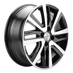 Диск R16 4x100 6J ET41 D60,1 Khomen KHW1609 (Lada X-Ray) Black-FP