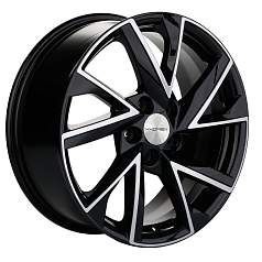 Диск R17 5x112 7J ET49 D57,1 Khomen KHW1714 ( 17 ZV Octavia) Black-FP