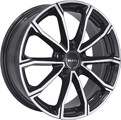 Диск R16 5x112 6J ET43 D57,1 MAK DaVinci Black Mirror