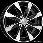 R14 4x100 5,5J ET39 D67,1 K&K Джемини алмаз черный (КС480)