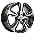 R15 4x100 6J ET46 D54,1 Khomen KHW1502 (Hyundai Solaris II) Black-FP