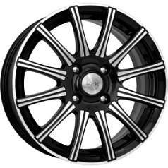 Диск R15 5x105 6J ET39 D56,6 K&K Сиеста (КС474) алмаз черный