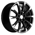 R18 5x114,3 7,5J ET50 D67,1 Khomen KHW1808 ( 18_ZV K5/Santafe) Black-FP