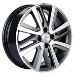 R16 4x100 6J ET46 D54,1 Khomen KHW1609 (16_Rio II/Solaris II) Gray-FP