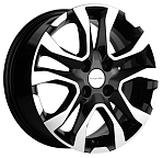 R15 4x100 6J ET40 D60,1 Khomen KHW1503 (Logan/Sandero) Black-FP
