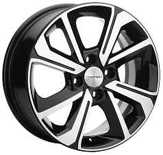 Диск R15 4x100 6J ET40 D60,1 Khomen KHW1501 (Logan/Sandero) Black-FP