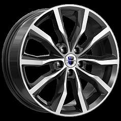 Диск R18 5x112 7,5J ET35 66,6 K&K Портер (КС906) алмаз черный 