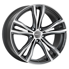 Диск R21 5x120 10,0J ET40 D74,1 MAK X-Mode Gunmetal Mirror Face 