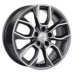 Диск R17 5x112 7J ET45 D57,1 Khomen KHW1713 (Skoda Karoq) Gray-FP