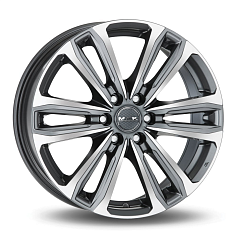 Диск R17 6x139,7 7,5J ET33 D100,1 MAK Safari 6 Gunmetal Mirror Face 
