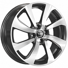 Диск R16 4x100 6J ET52 D54,1 К&К КС893 Алмаз черный