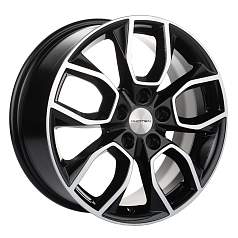 Диск R17 5x114,3 7J ET48,5 D67,1 Khomen KHW1713 ( 17 ZV Sportage) Black-FP