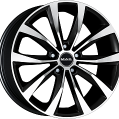 Диск R16 5x112 6,5J ET50 D57,1 MAK Wolf Black Mirror