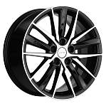 R18 5x114,3 8J ET45 D67,1 Khomen KHW1807 (Mazda CX-9) Black-FP