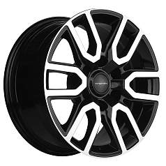 Диск R17 6x139,7 8J ET50 D92,5 Khomen KHW1723 (Hyundai H-1) Black-FP