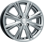 Диск K&KR14 4x114,3 5,5J ET43 D67,1 K&K Аттика блэк платинум (КС535)