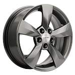 R15 5x100 6J ET43 D57,1 Khomen KHW1504 (Skoda Fabia) G-Silver