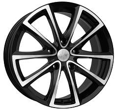 Диск R18 5x130 8,5J ЕТ45 D84,1 КиК Сансара алмаз черный (КС470) 