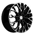 R17 5x108 7J ET45 D60,1 Khomen KHW1718 (Chery Tiggo 8) Black-FP