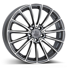 Диск R18 5x112 8J ET43 D66,6 MAK Komet Gun Metallic Mirror Face
