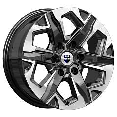 Диск R17 6x139,7 7,5J ET38 D67,1 K&K Тейт (КС1050) алмаз чёрный