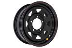R15 5x139,7 5,5J ET5 D108,1 OFF-ROAD Wheels Диск усиленный Suzuki Jimny стальной Black (треуг. мелки