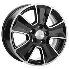 Диск R16 5x114,3 6,5J ET45 D54,1 Khomen KHW1601 (Geely Coolray) Black-FP
