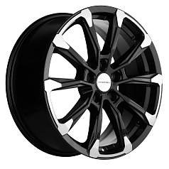 Диск R18 5x114,3 7,5J ET38 D67,1 Khomen KHW1808 ( 18_ZV Outlander) Black-FP