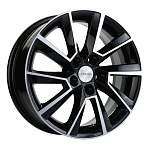 R16 5x105 6J ET39 D56,6 Khomen KHW1604 (Chevrolet Aveo) Black-FP