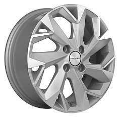 Диск R14 4x100 5,5J ET43 D60,1 Khomen KHW1402 (Toyota Corolla) F-Silver-FP