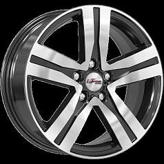 Диск R17 5x114,3 7J ET50 D66,1 iFree Rebel (КС913-04) Блэк Джек