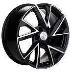 R17 5x108 7J ET40 D60,1 Khomen KHW1714 (ZV 17_Chery tigo 7pro) Black-FP