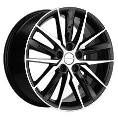 Диск R18 5x114,3 8J ET53 D54,1 Khomen KHW1807 (Geely Coolray) Black-FP